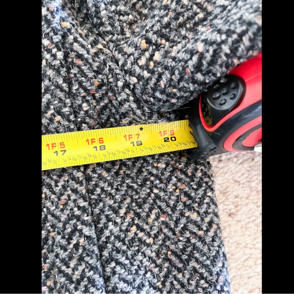 Vintage Arlette Coat Womens MED Wool USA Confetti Tweed Designer 80s 90s - Picture 6 of 6